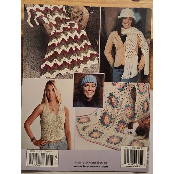 Learn to Crochet the Easy Way Jean Leinhauser Book Leisure Arts 4334 - Picture 2 of 2